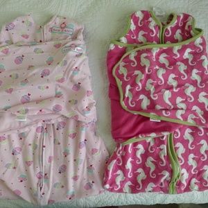 Halo sleepsack swaddle newborn set of 2 baby girl
